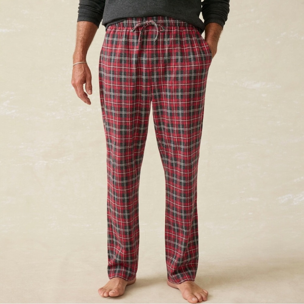Faherty Legend Pajama pants in Redwood mountain plaid M